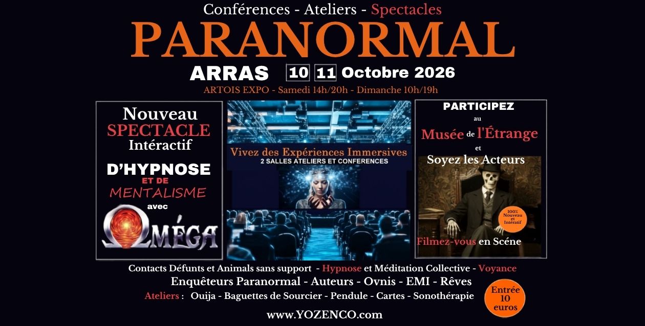 Salons du Paranormal Facebook ad: ARRAS - Salon du PARANORMAL - 3ème édition à ARTOIS EXPO…
