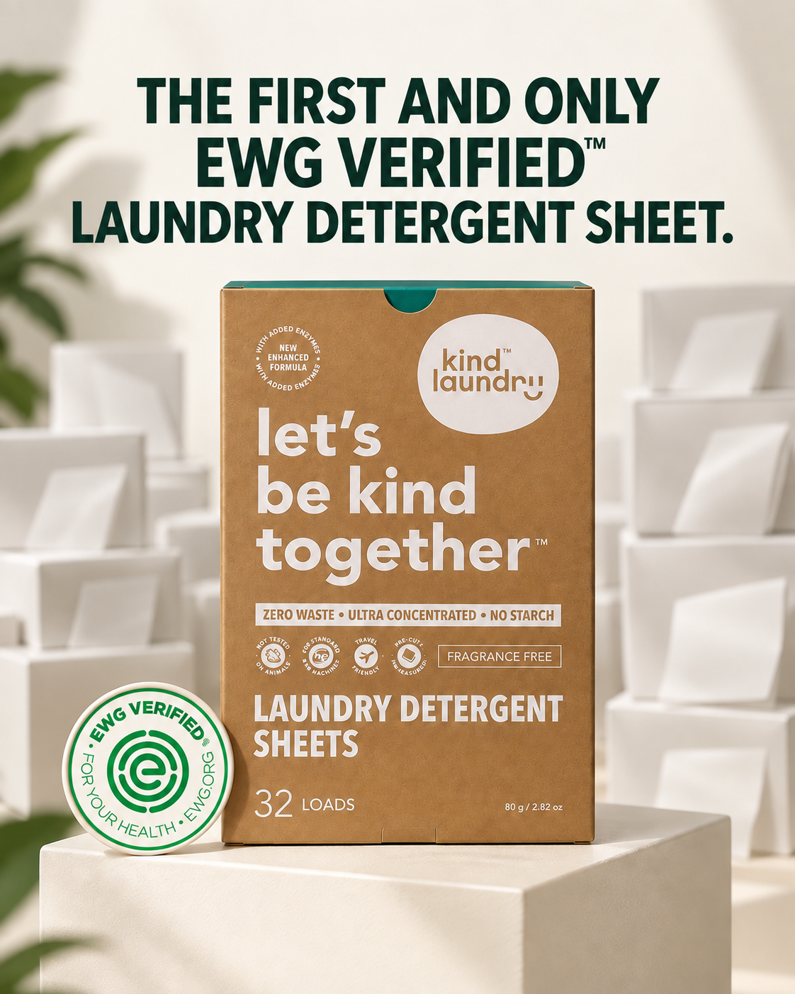 Kind Laundry Facebook ad: Zero optical brighteners. Zero synthetic fragrance. First…