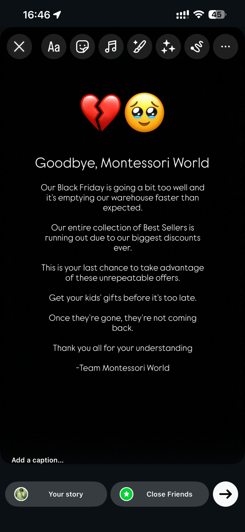 Montessori World Facebook ad from Dec 23, 2025
