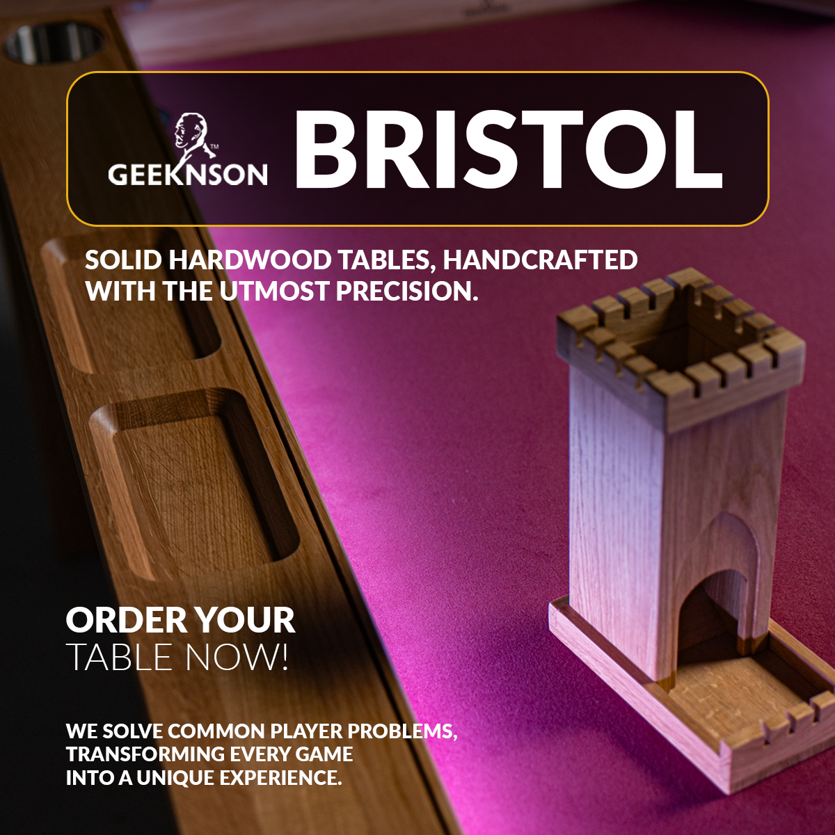 Geeknson - furniture for Geeks Facebook ad: Worldwide shipping