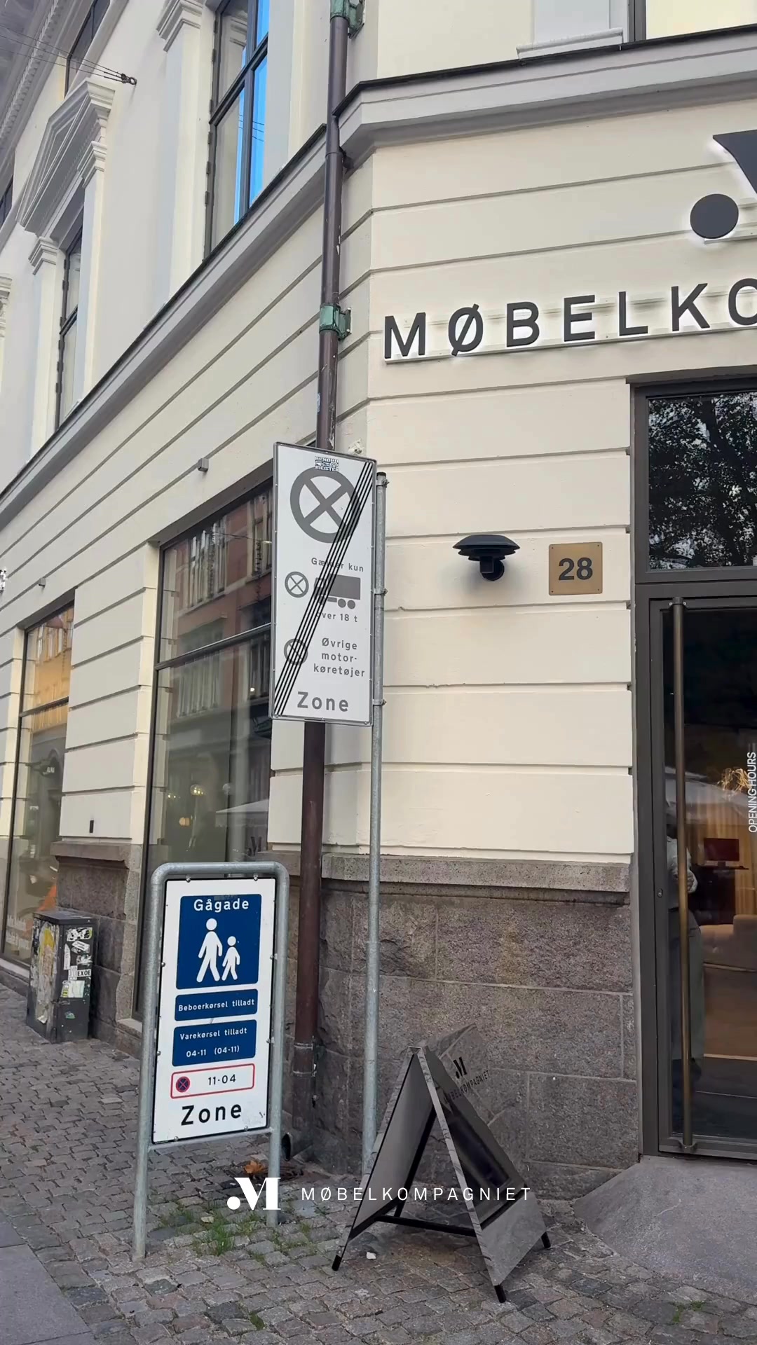 Møbelkompagniet Facebook ad: Showroom Indre By