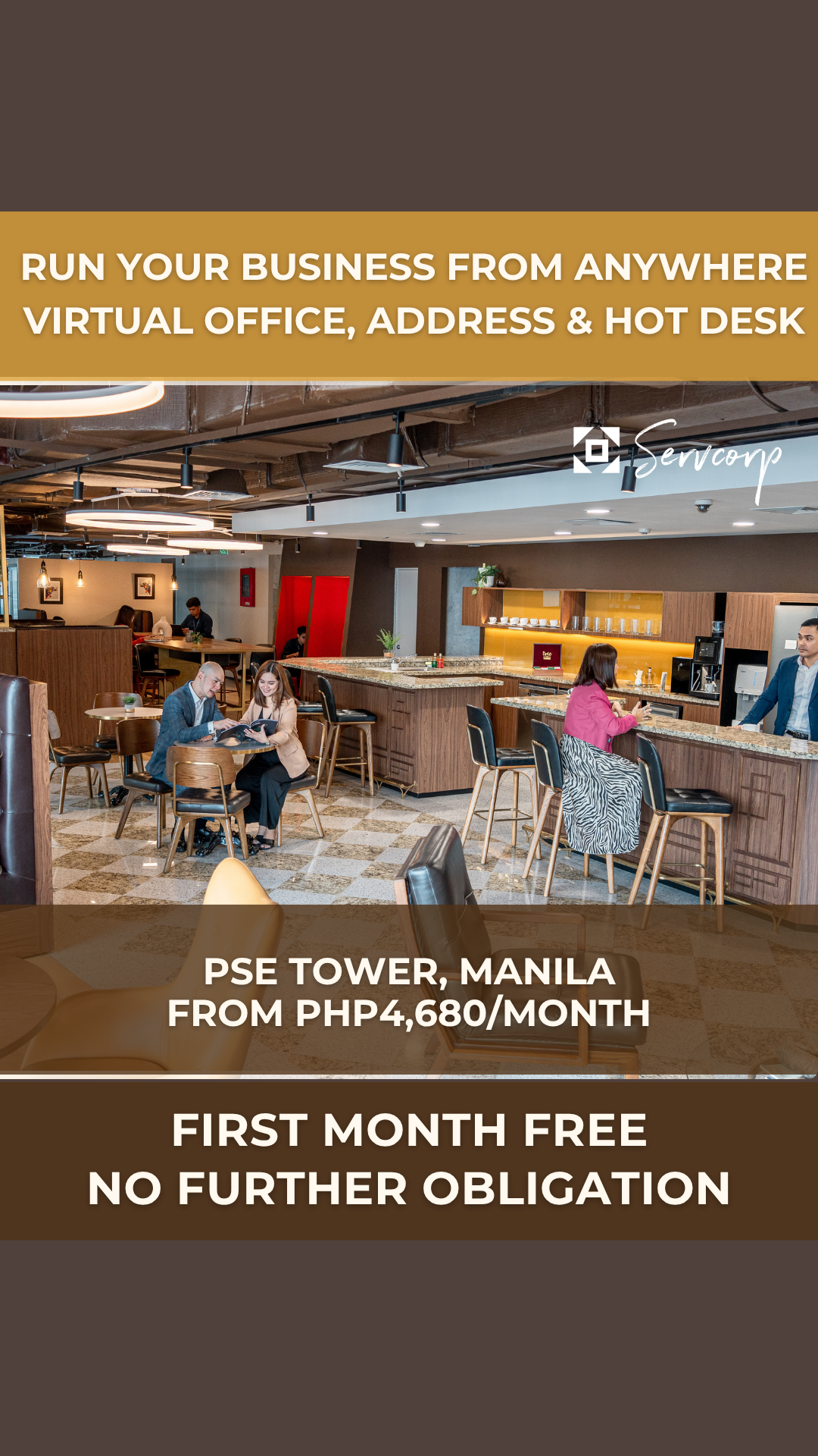 Servcorp Facebook ad
