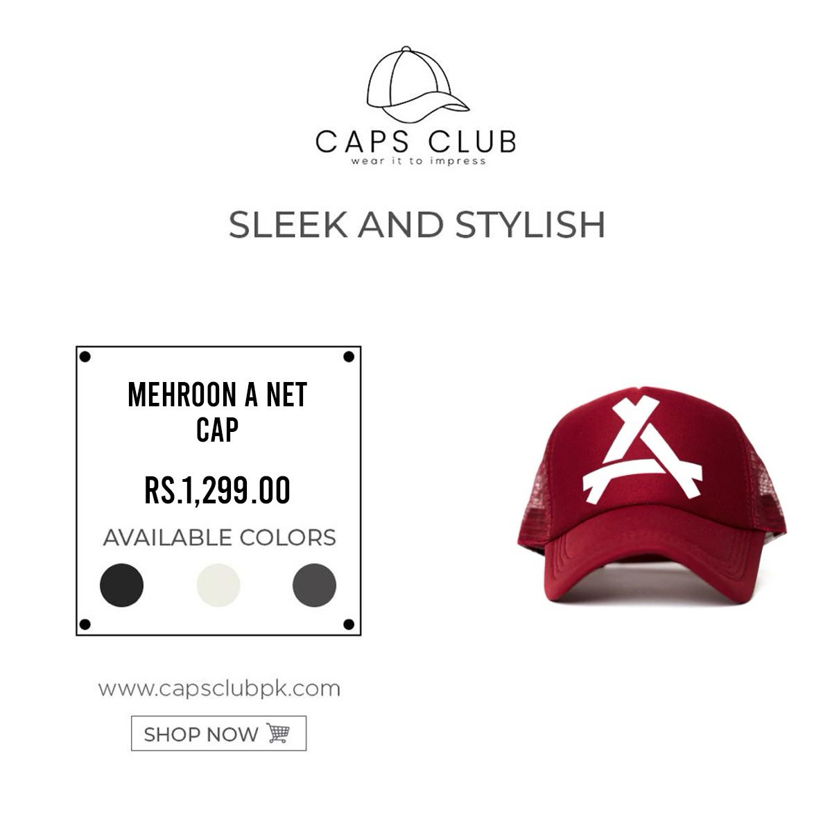 Caps Club Facebook ad