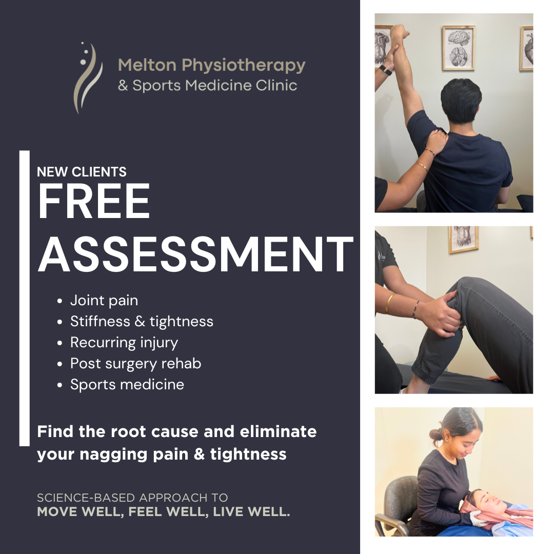 Melton Physiotherapy Clinic Facebook ad from Feb 4, 2026