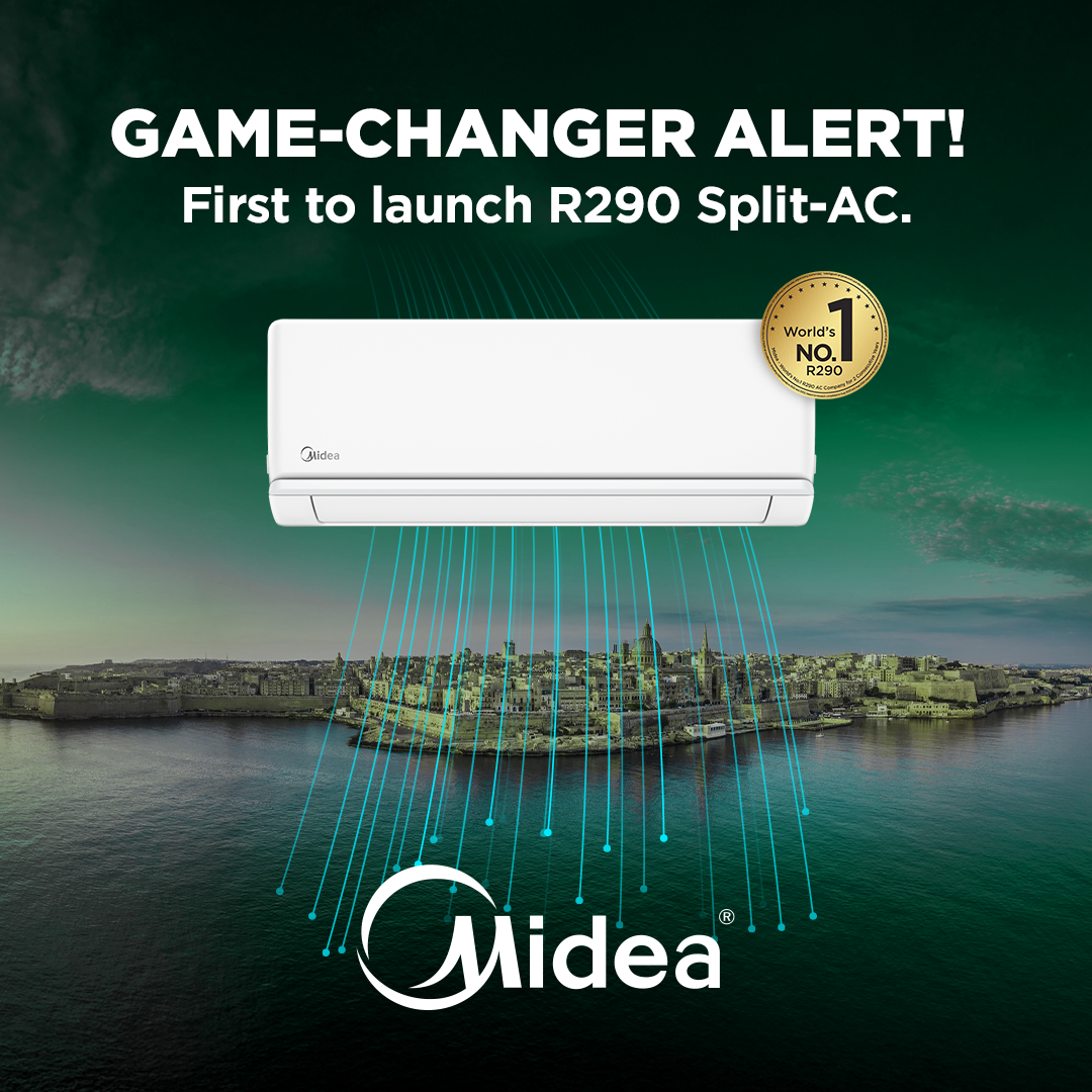 Midea Malta Facebook ad: Game-Changer Alert: We’re the First to Launch R290…