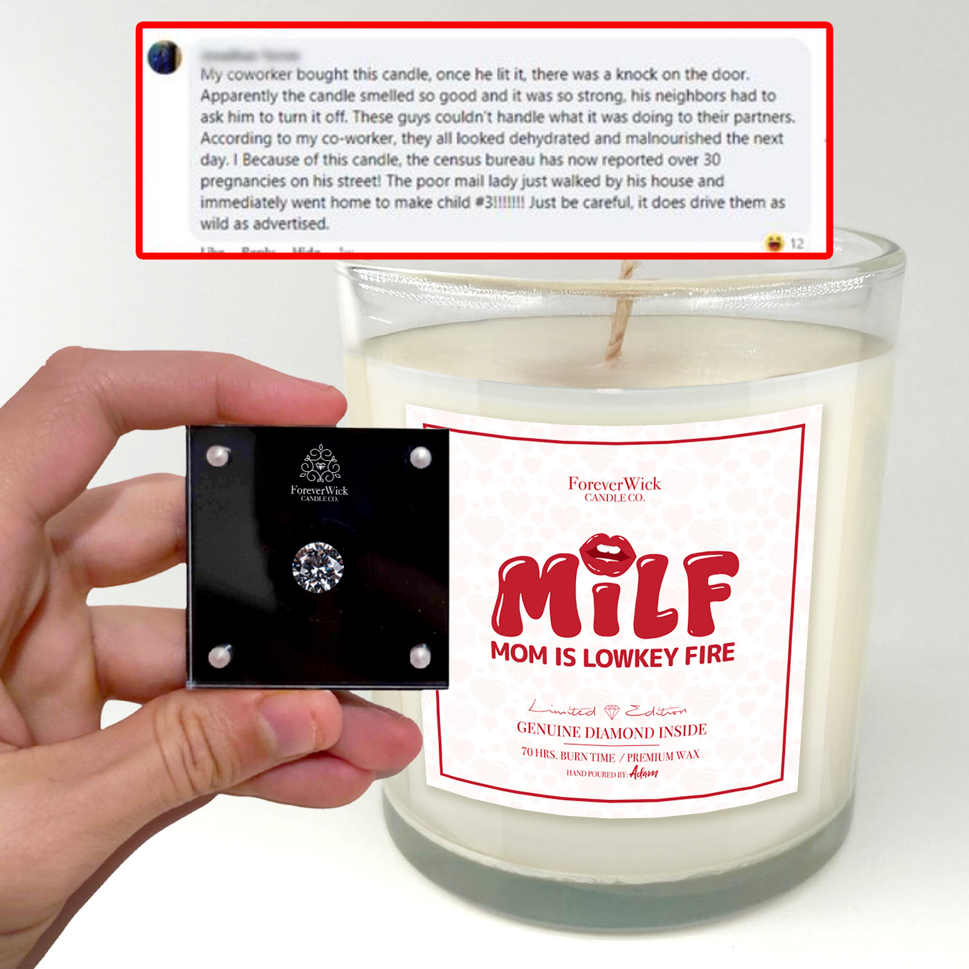 ForeverWick Candle Facebook ad