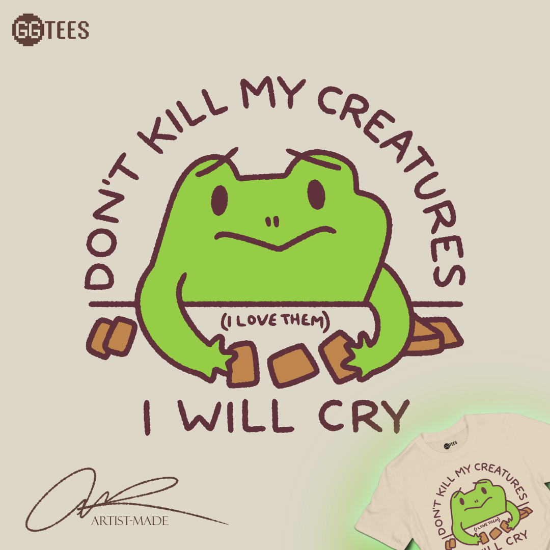 GG Tees Facebook ad: Don't Kill My Creatures