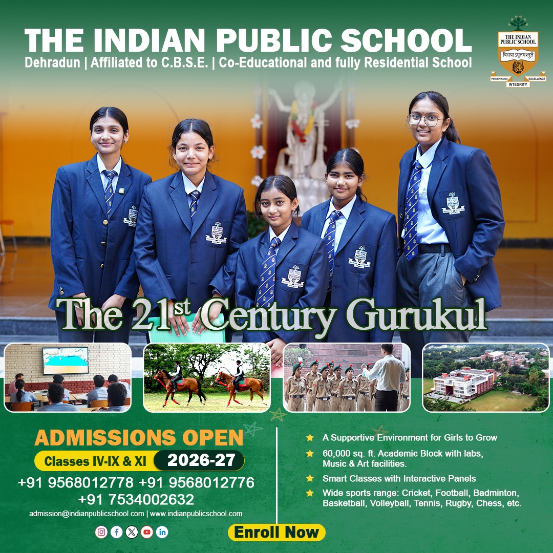 The Indian Public School, Dehradun Facebook ad from Mar 6, 2026