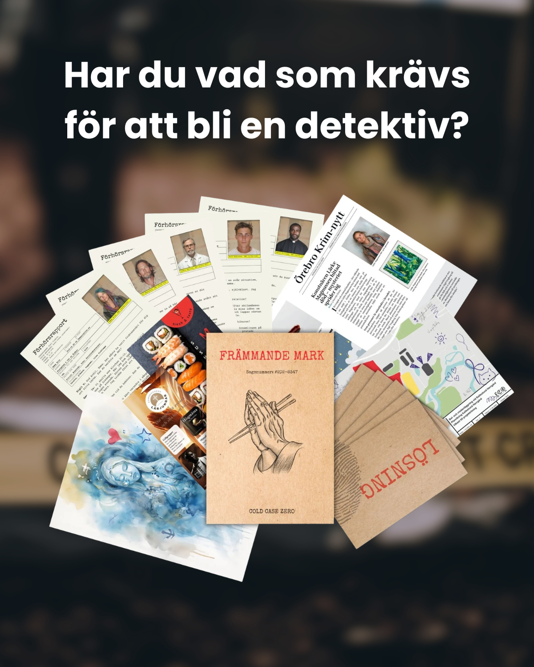 Cold Case Zero - Lös mordgåtor hemmas Facebook ad: Detektiver för en kväll?