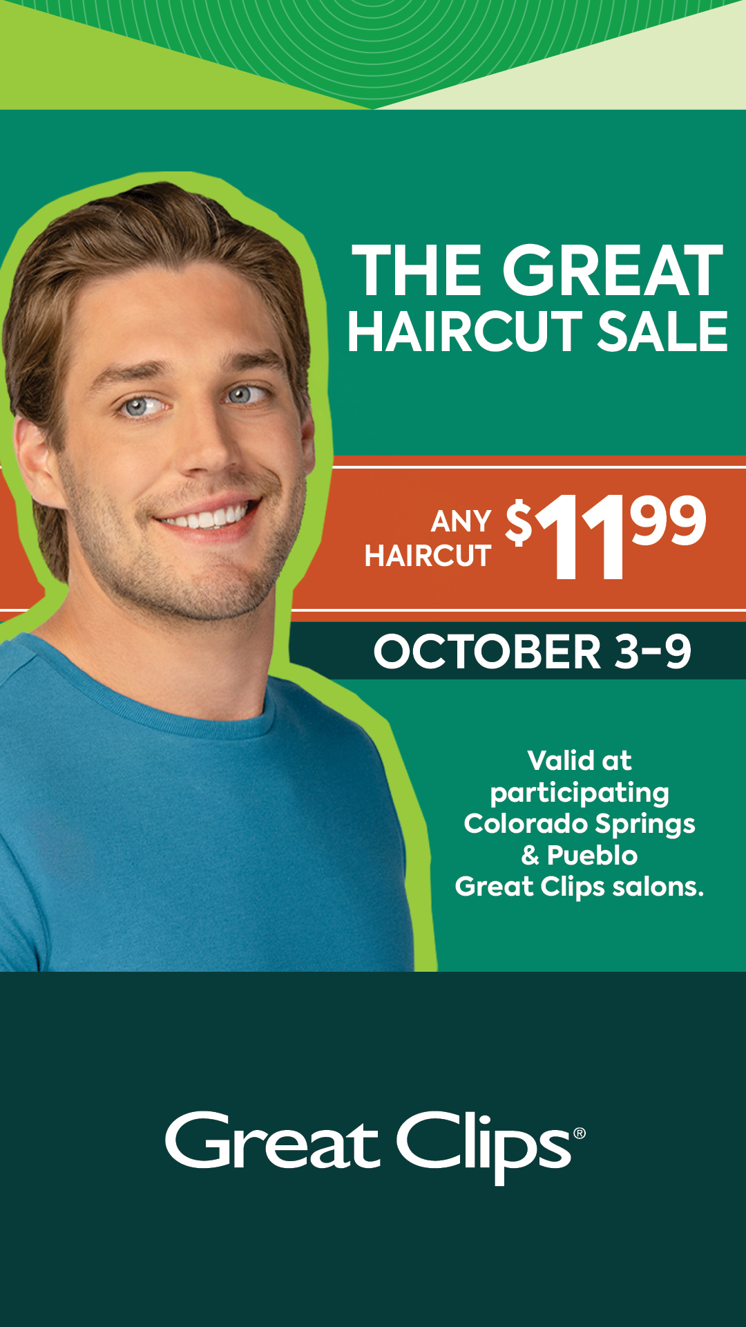 Great Clips Facebook ad: Great hair. Great Price.