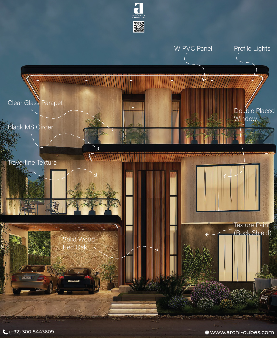 Archi Cubes Architects & Interior Designer Facebook ad: A perfect balance of luxury and smart design.