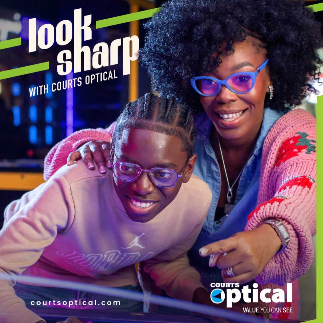 Courts Optical Antigua Facebook ad: Back-to-School Savings! 30% OFF Lenses