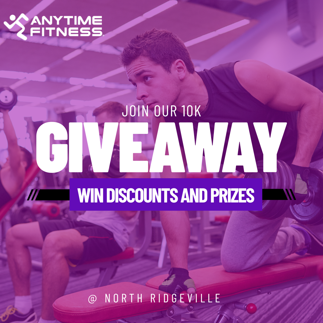 Anytime Fitness North Ridgeville Facebook ad: ๐๐ฎ๐ซ๐ง ๐
๐๐ญ & ๐๐๐ ๐๐๐!