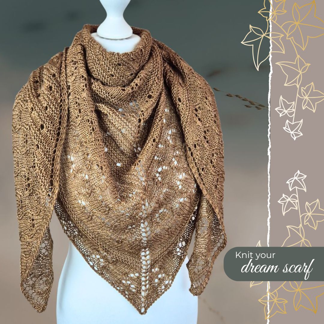 Jollyknits Facebook ad: Relaxed Knitting, Stunning Result!