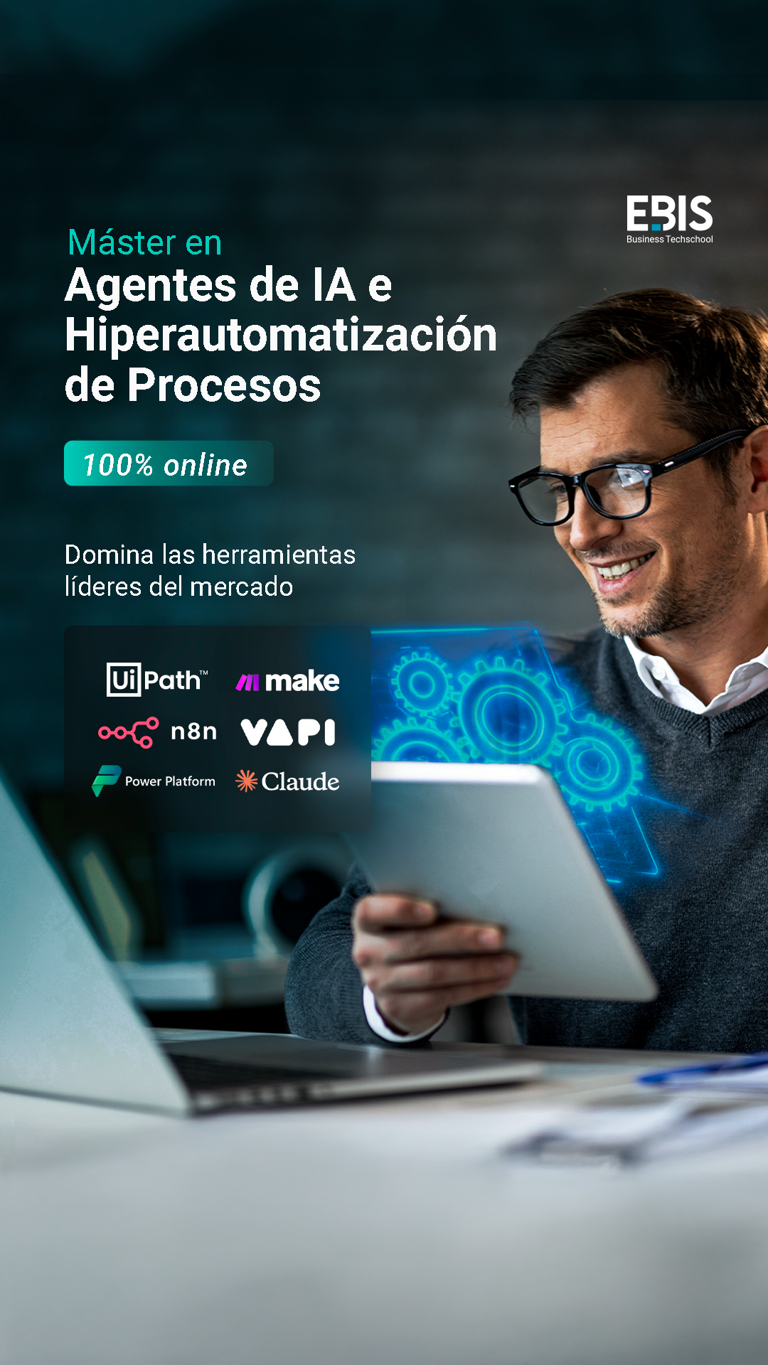 EBIS Business Techschool Facebook ad: 100% Online