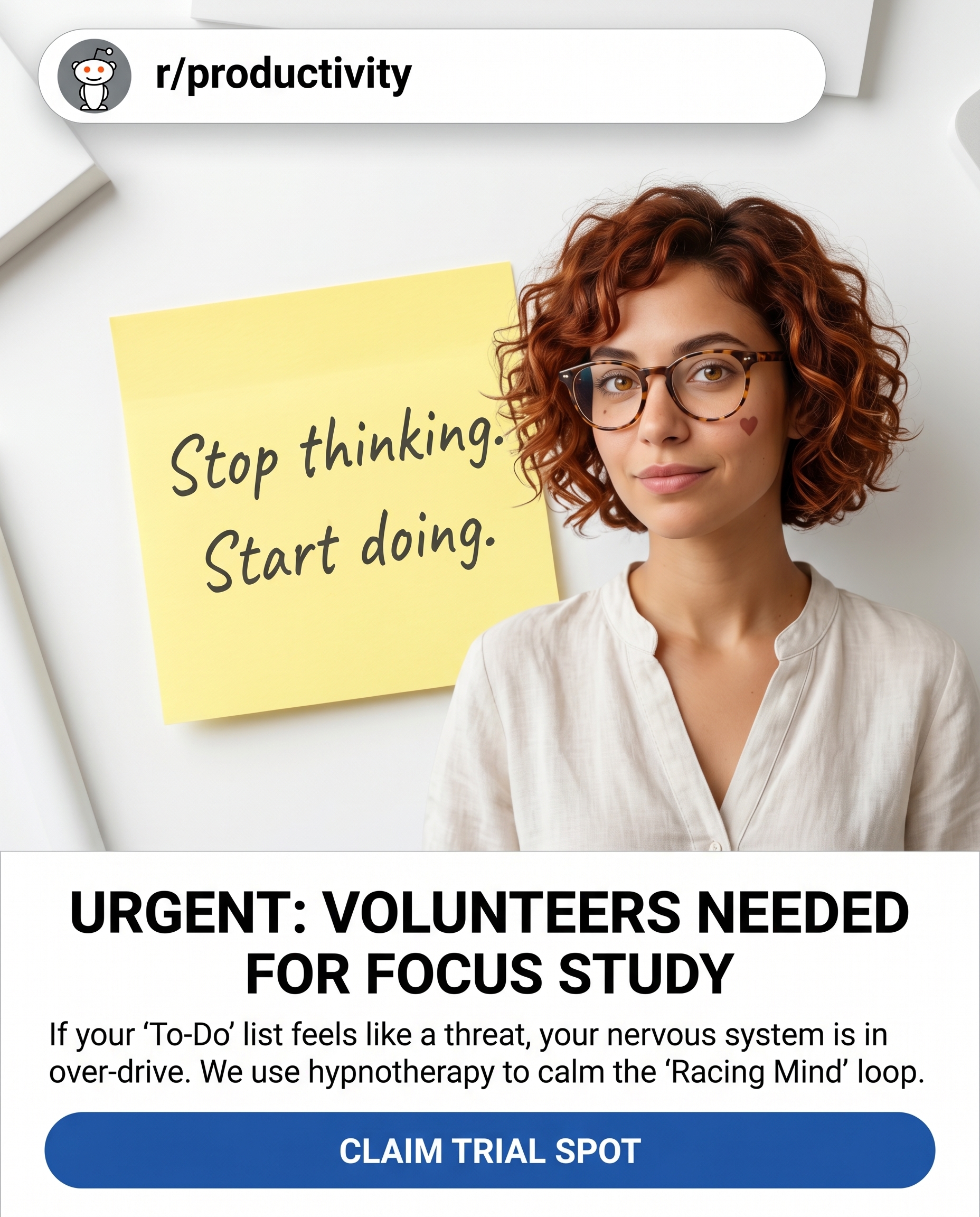 Kure for Hypnotherapy Facebook ad
