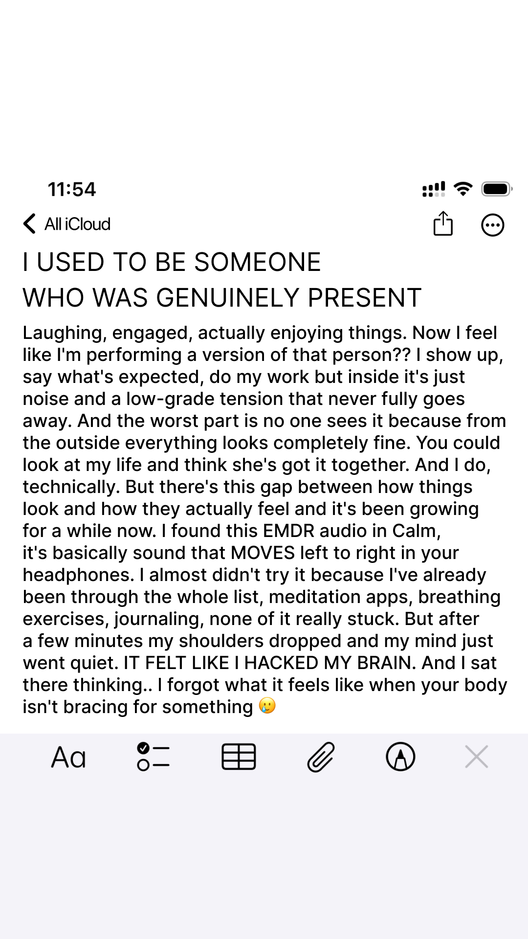 Calm Facebook ad