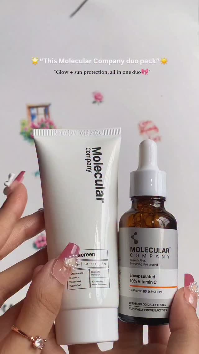 Molecular Company Care Facebook ad: Molecular Vitamin C Serum & Sunscreen Duo |…