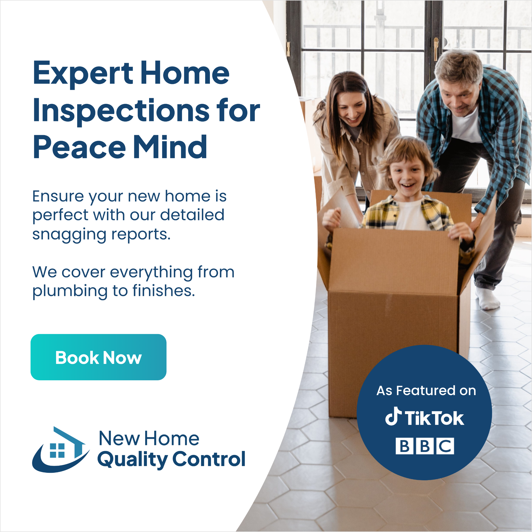 New Home Quality Control Facebook ad