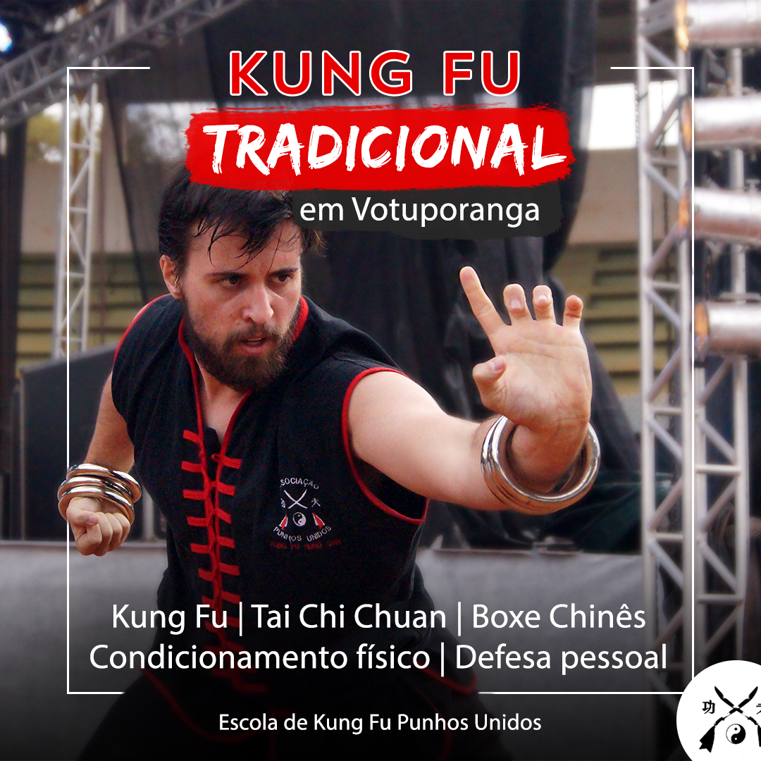Escola de Kung Fu Punhos Unidos. Facebook ad from Feb 24, 2026