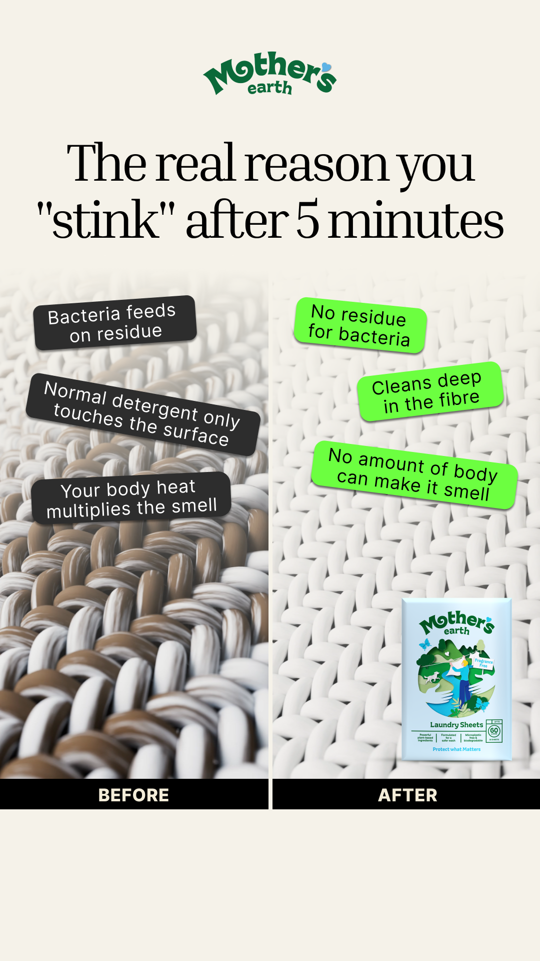 Mothers Earth Facebook ad