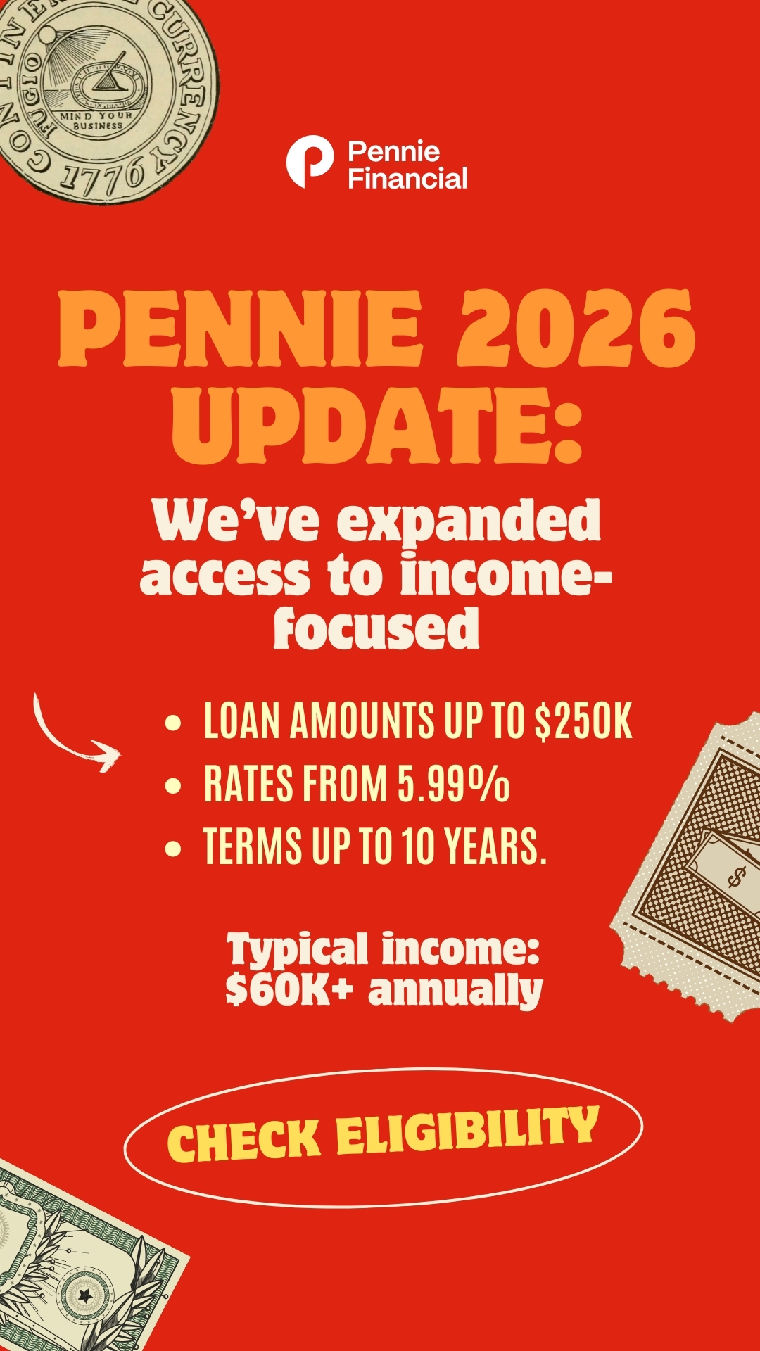 Hey Pennie Facebook ad