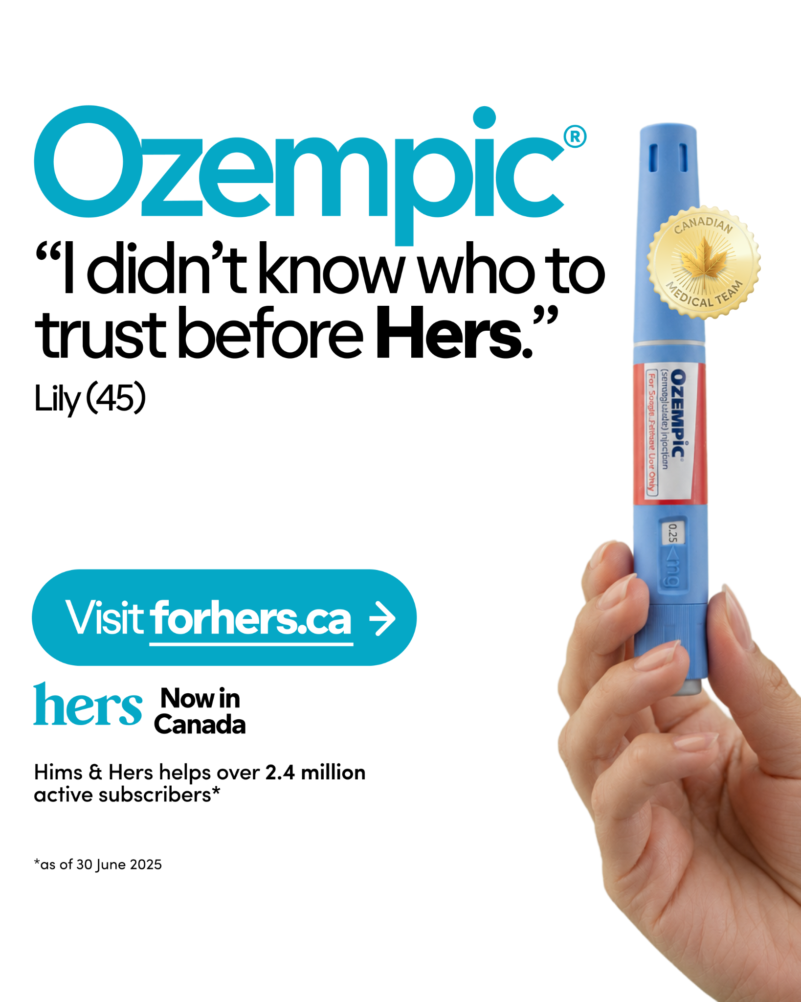 Hers Facebook ad