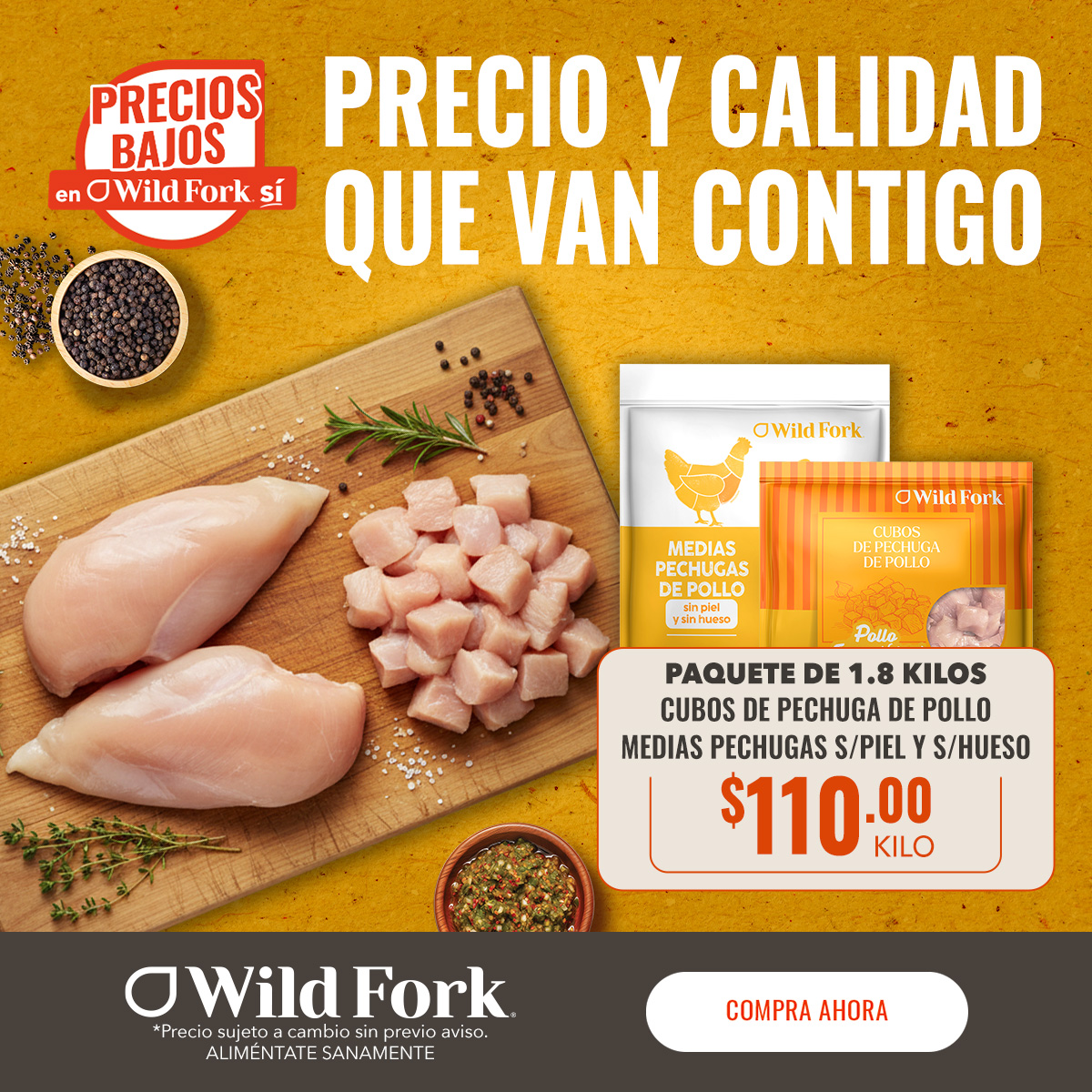 WildFork.mx Facebook ad