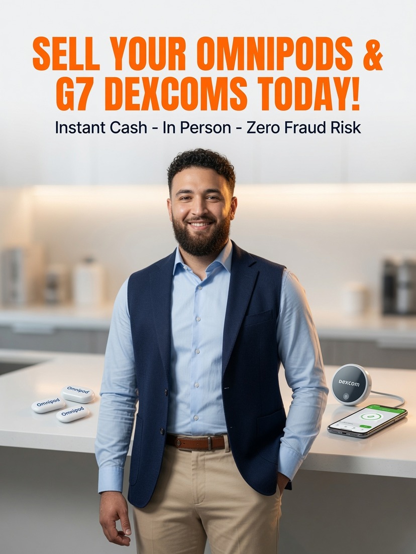 Techplus Facebook ad: Sell Your Diabetic Supplies Safely - In Person, Same Day