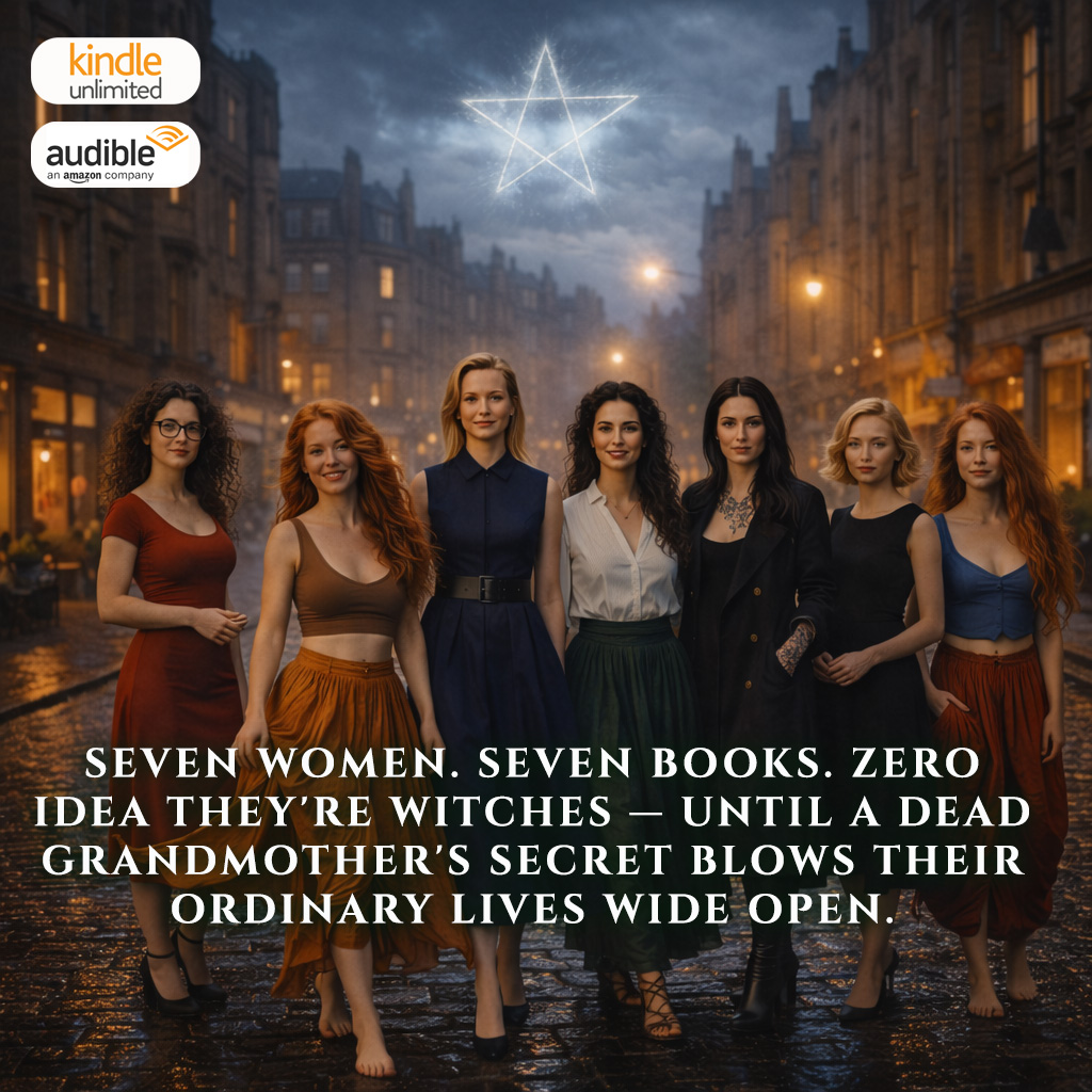 StevenAitchisonAuthor Facebook ad: Seven books. One spellbinding secret.