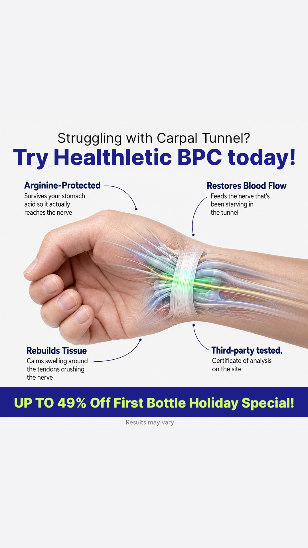 Healthletic Research News Facebook ad: The Hidden Reason Your Body Stopped Recovering