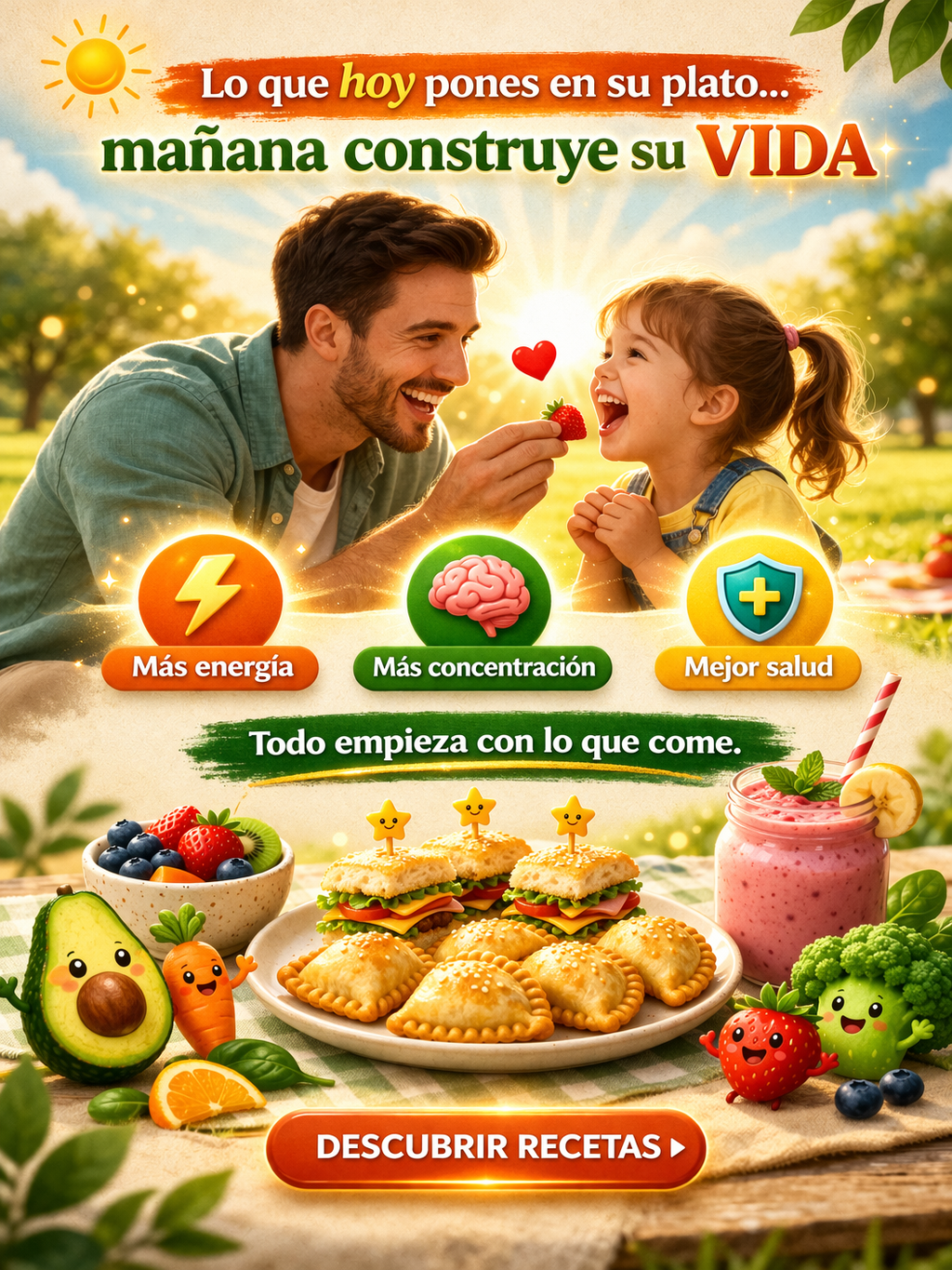 KVA Global Store Facebook ad: RECETAS FACILES Y DIVERTIDAS PARA TUS PEQUEÑOS FUERTES Y…