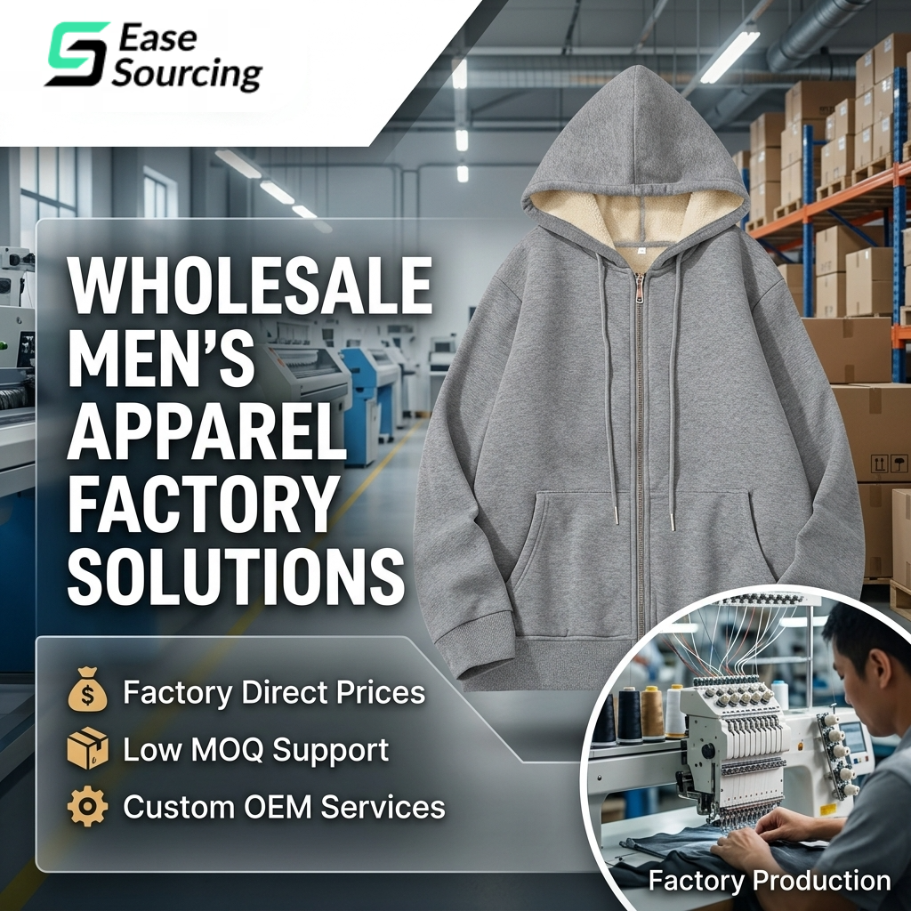 EaseSourcer-CN Facebook ad: Looking for reliable custom men T-shirt suppliers?