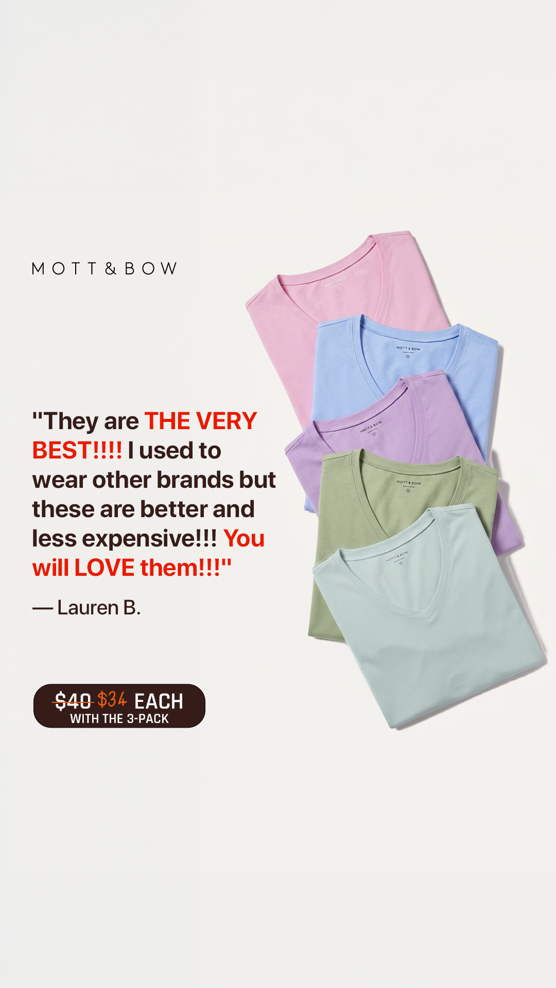 Mott & Bow Facebook ad