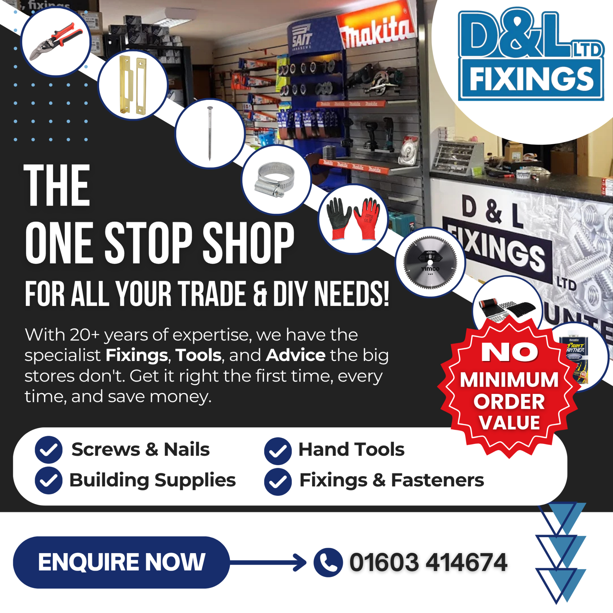 D & L Fixings Ltd Facebook ad
