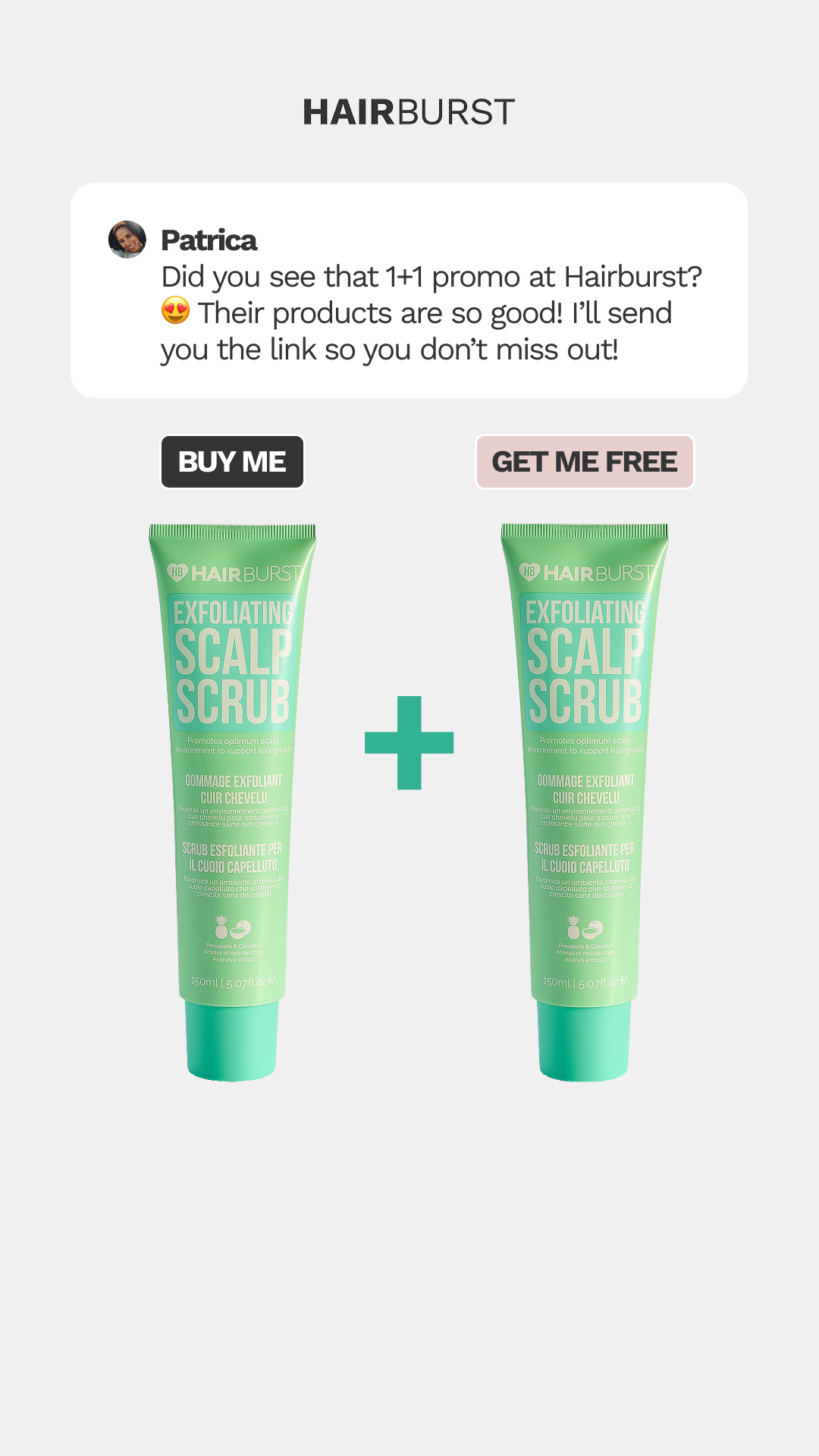 Hairburst Facebook ad