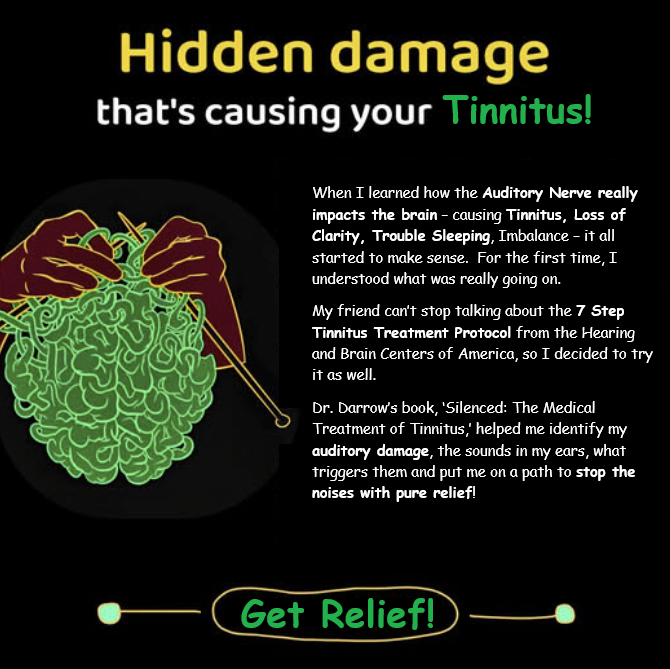 Hearing and Brain Centers of America - Utah Facebook ad: Tinnitus: Ringing, buzzing, chirping, or whooshing sounds…