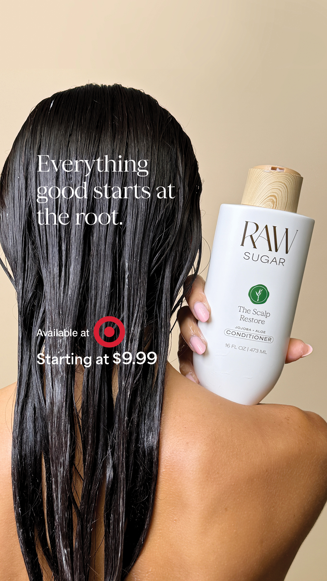Raw Sugar Facebook ad: Scalp wellness, simplified.
