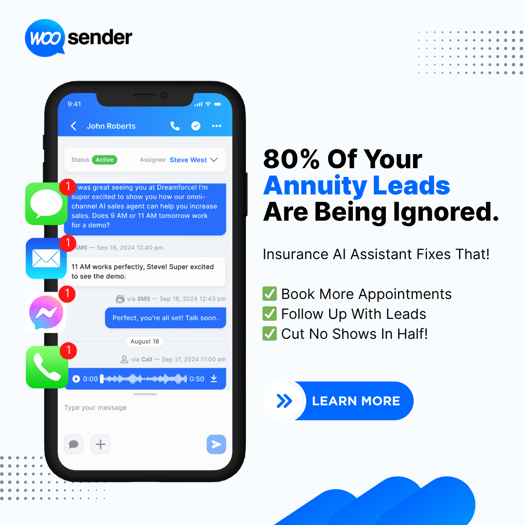 WooSender AI Facebook ad