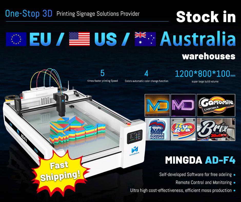 Mingda Industrial 3D Printer Facebook ad from Feb 4, 2026