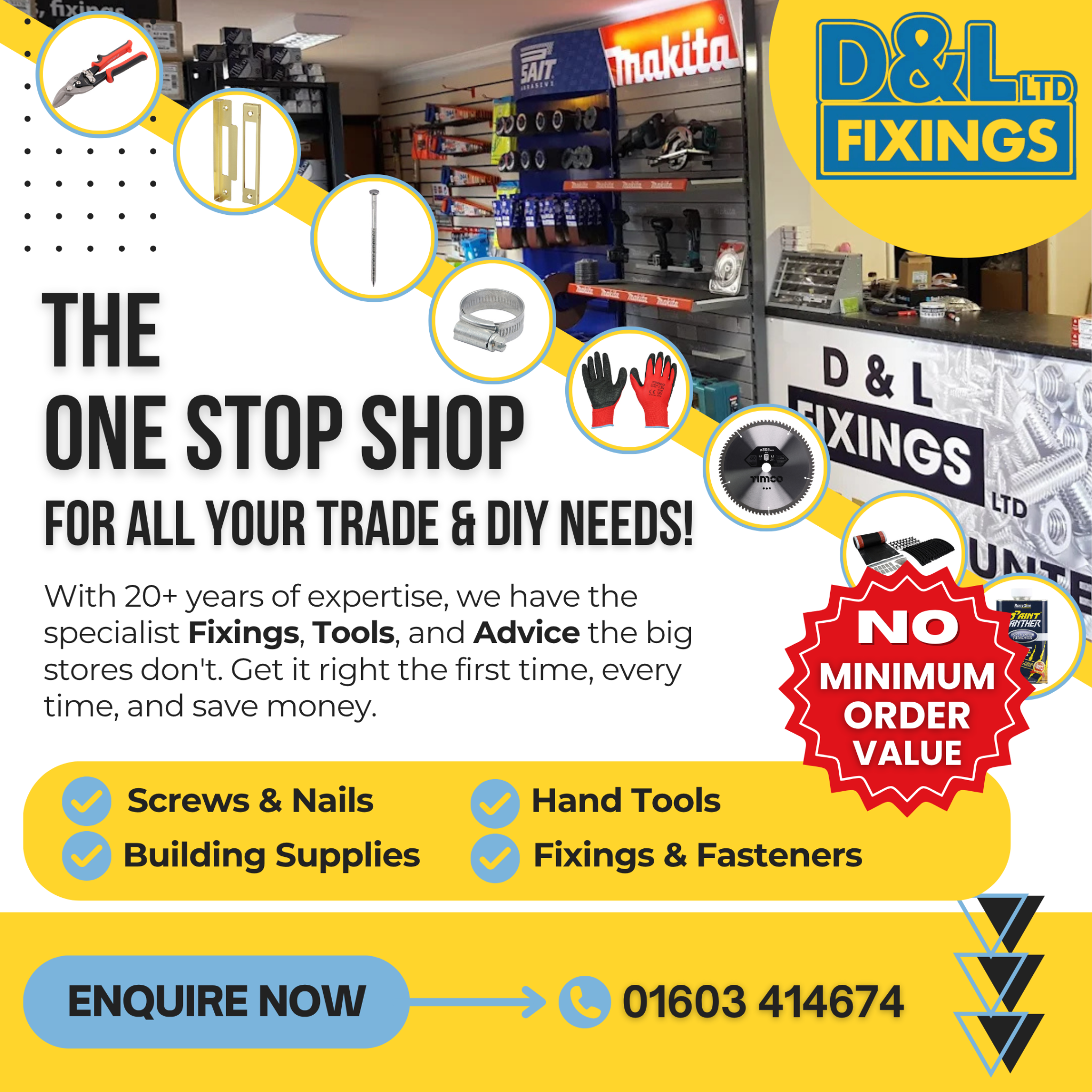 D & L Fixings Ltd Facebook ad