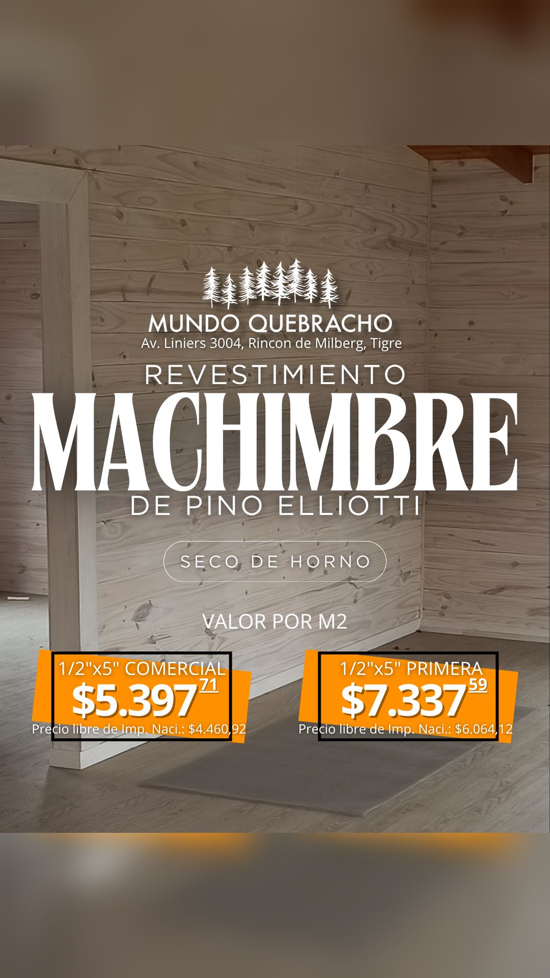 MundoQuebracho Facebook ad: Pedí tu cotización hoy.