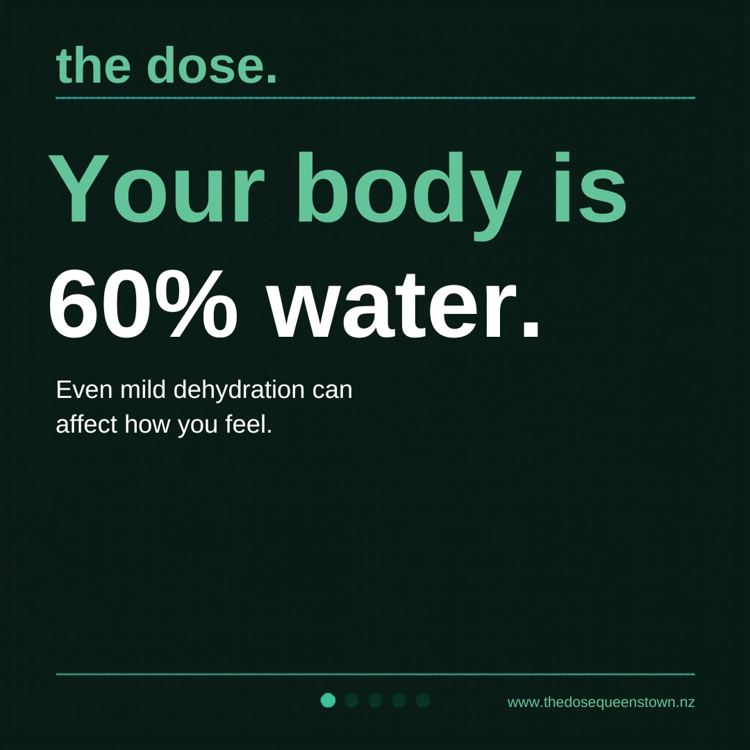 The dose. Mobile IV Therapy Queenstown Facebook ad: Hydration can make a real difference, especially when…