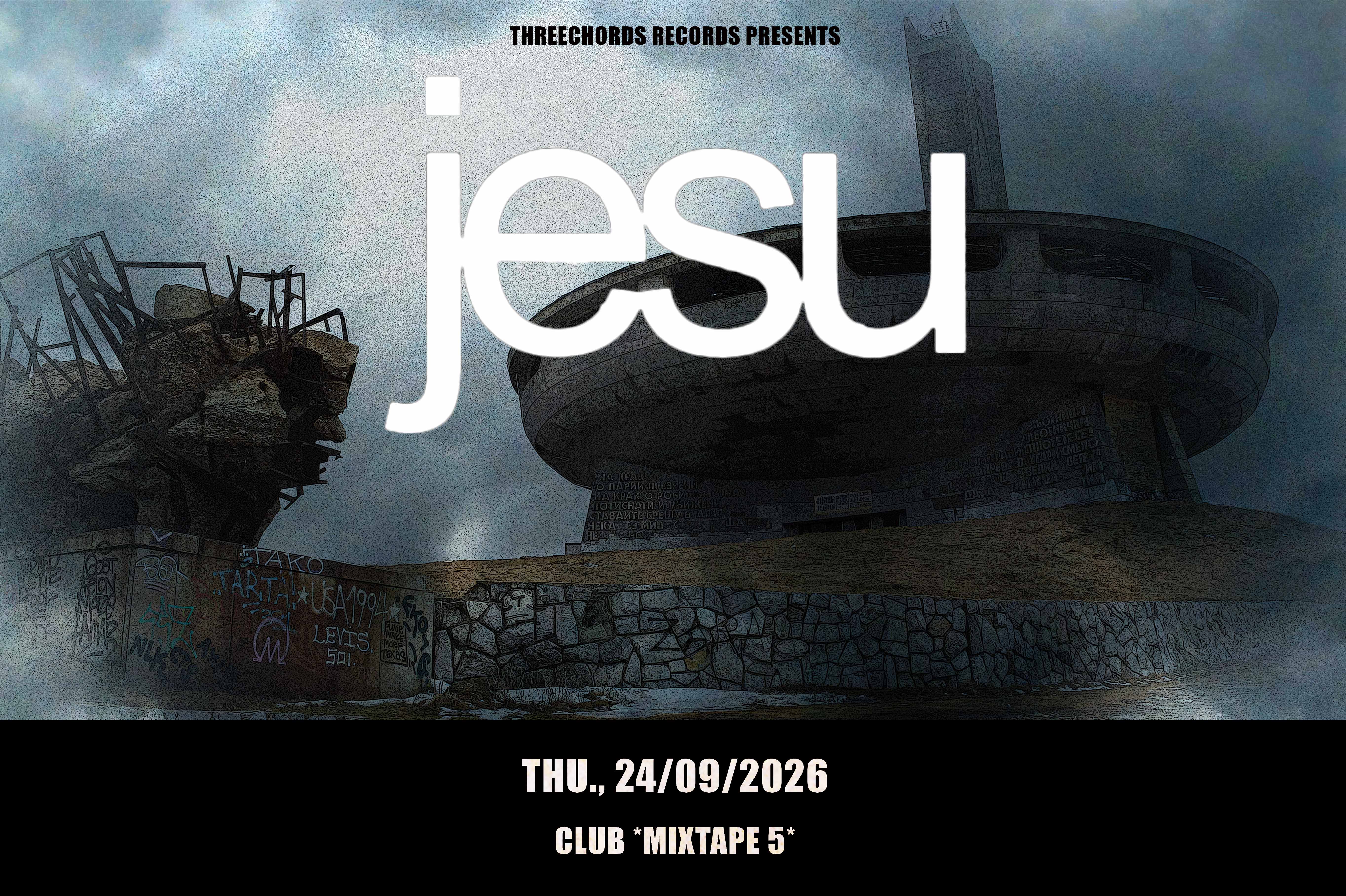 Threechords Record Store Facebook ad: JESU Live in Sofia