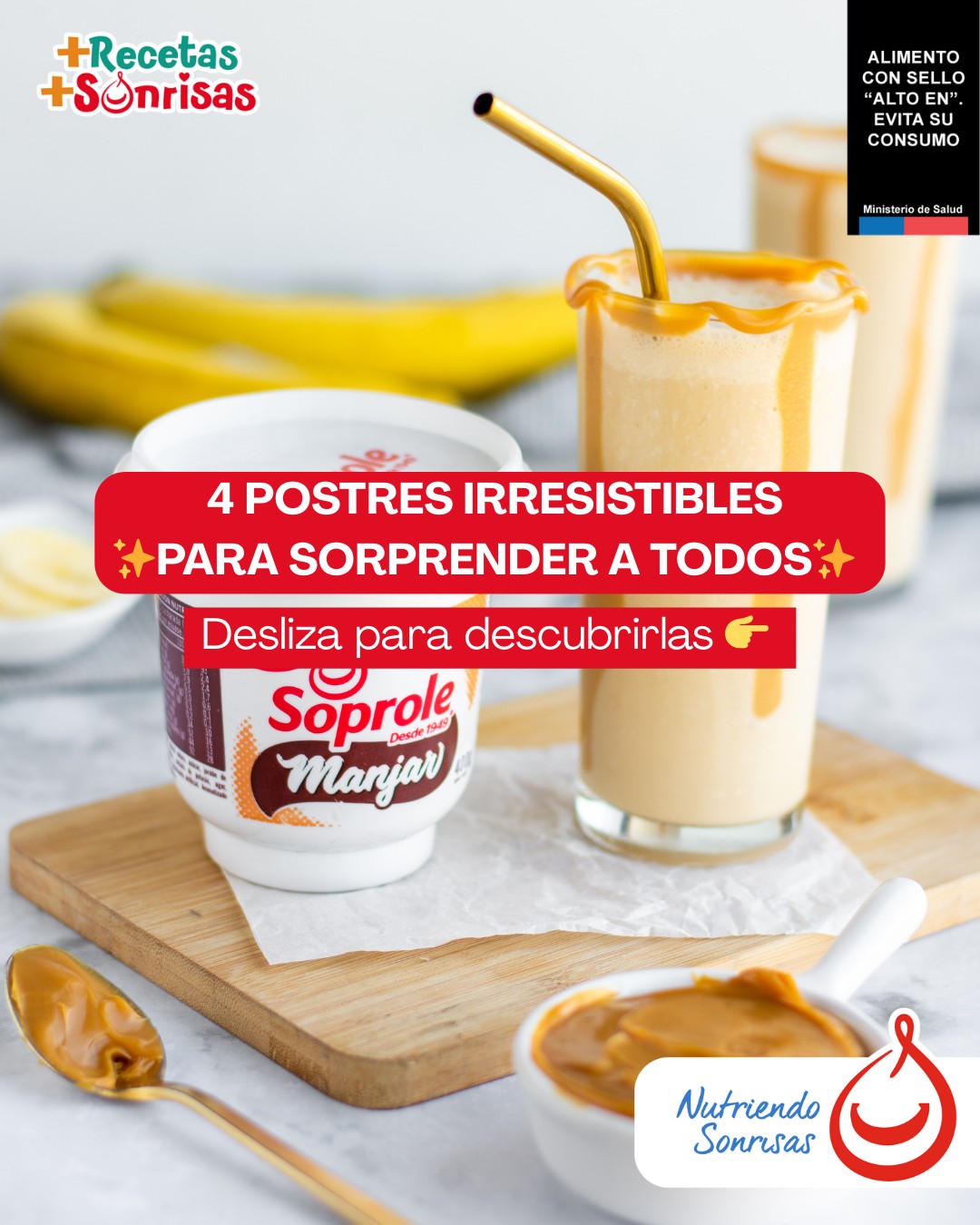 Más Recetas Más Sonrisas Facebook ad: ¡El postre perfecto para sorprender a todos!