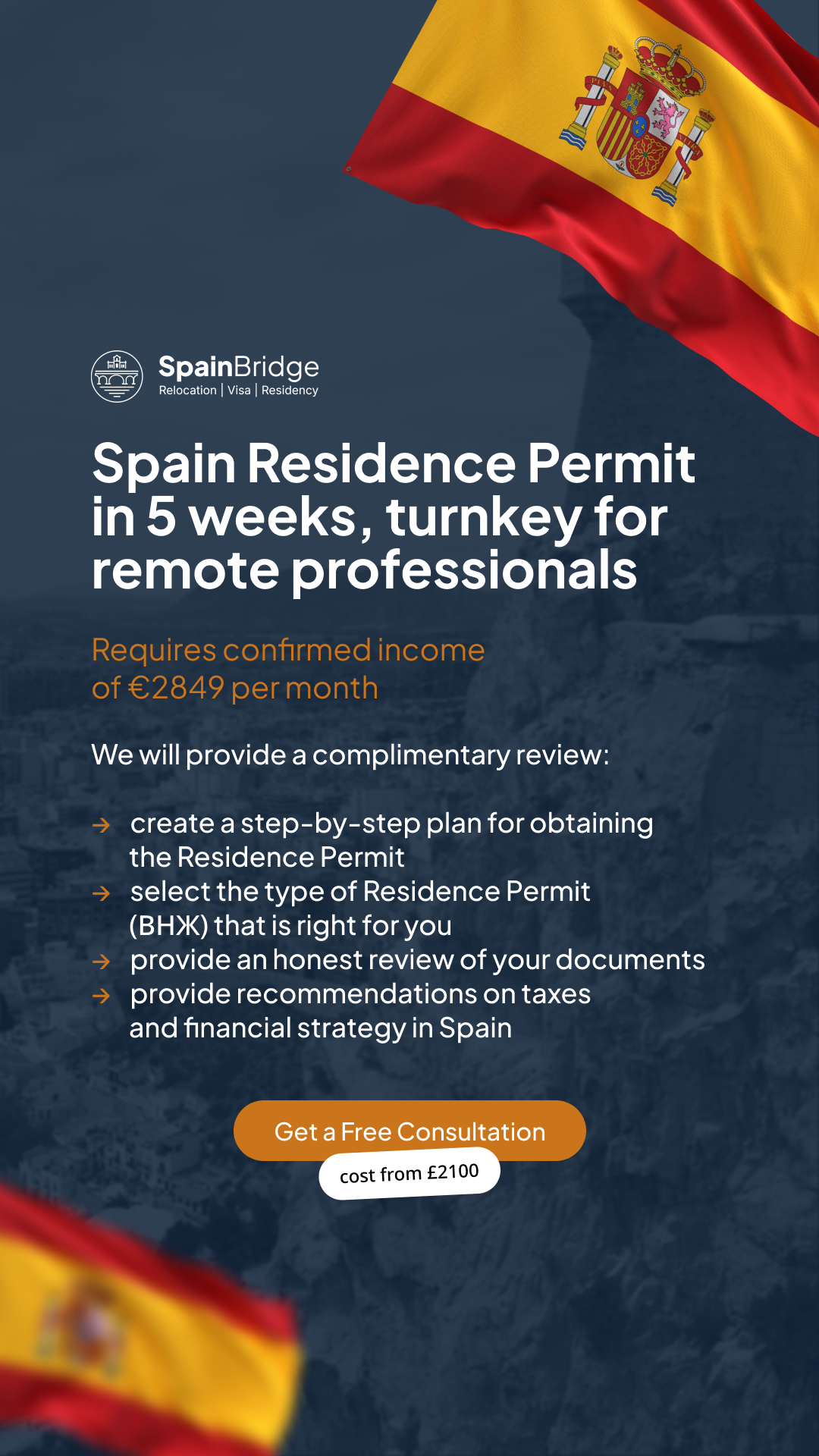SpainBridge Relocation Facebook ad