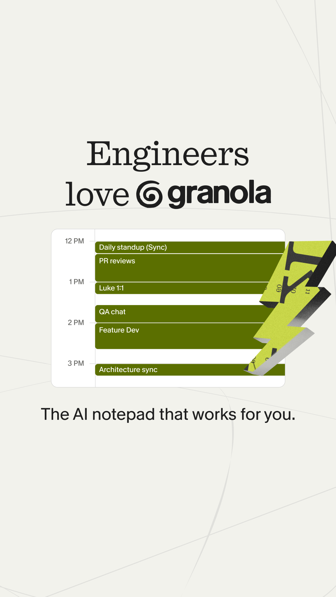 Granola ai Facebook ad