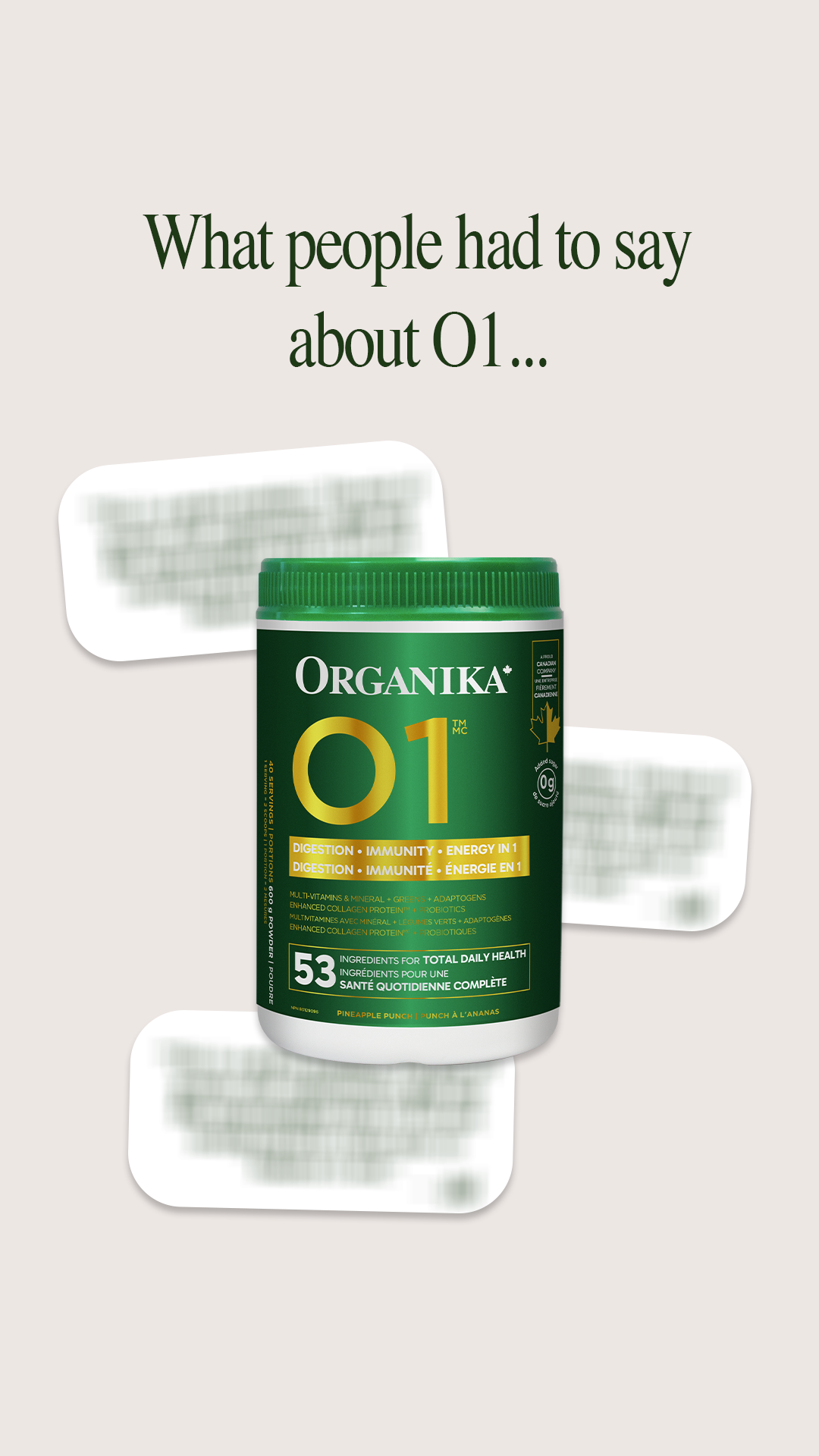 Organika Health Facebook ad from Feb 12, 2026