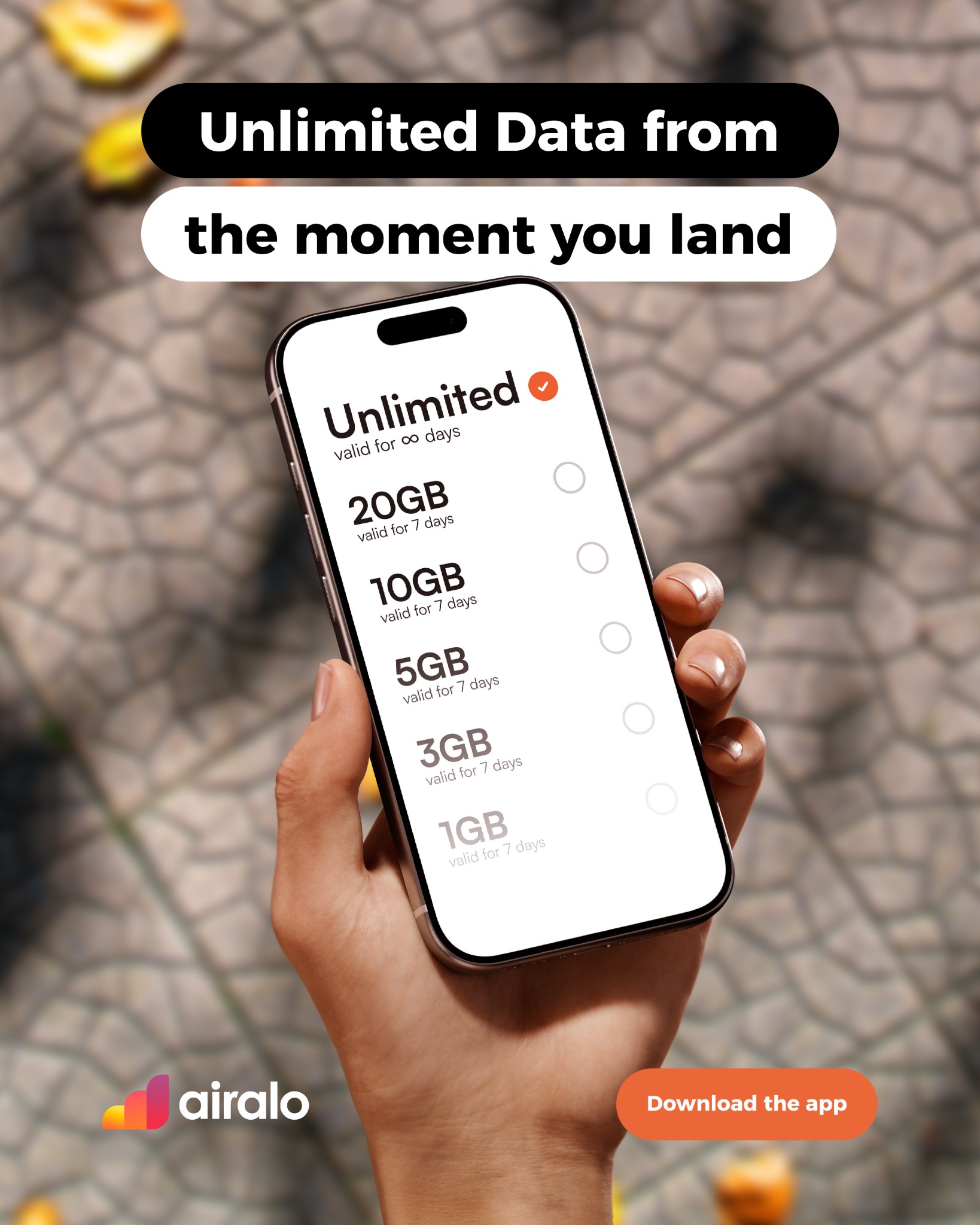 Airalo Global eSIM Store Facebook ad