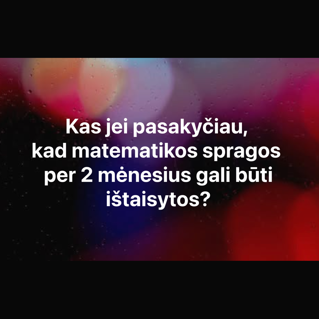 Matematikos korepetitorius Arnas Facebook ad: Išankstinė registracija